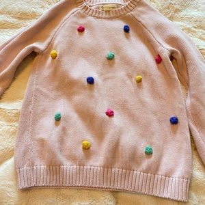 Pom Pom sweater for girls